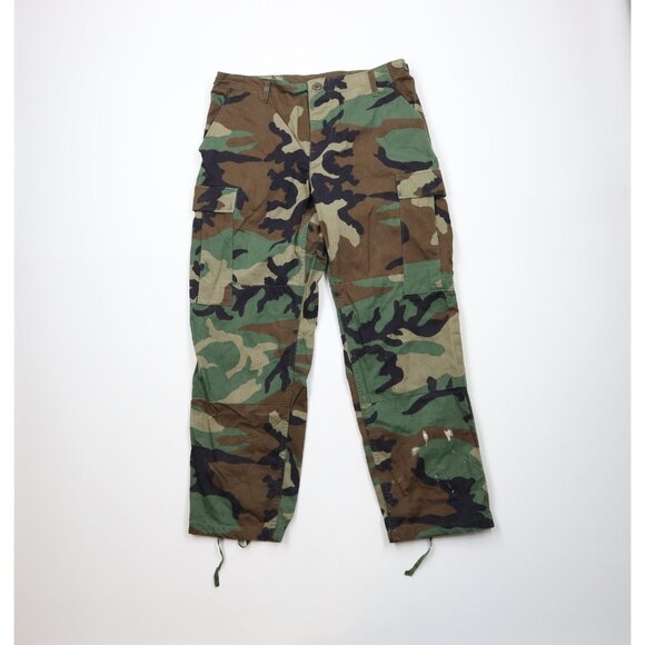 Vintage Y2K 2004 Propper Mens M Short Woodland Camouflage Combat Trousers Pants